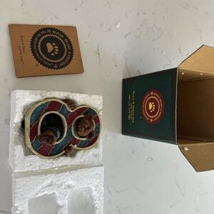 Boyds Bear The stone bear collection 8th birthday bear with box and cow